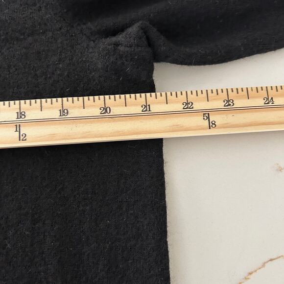 Club House Sweater Merino Wool Blend Black Mock Neck SZXL Pullover Winter Cozy - Picture 8 of 10